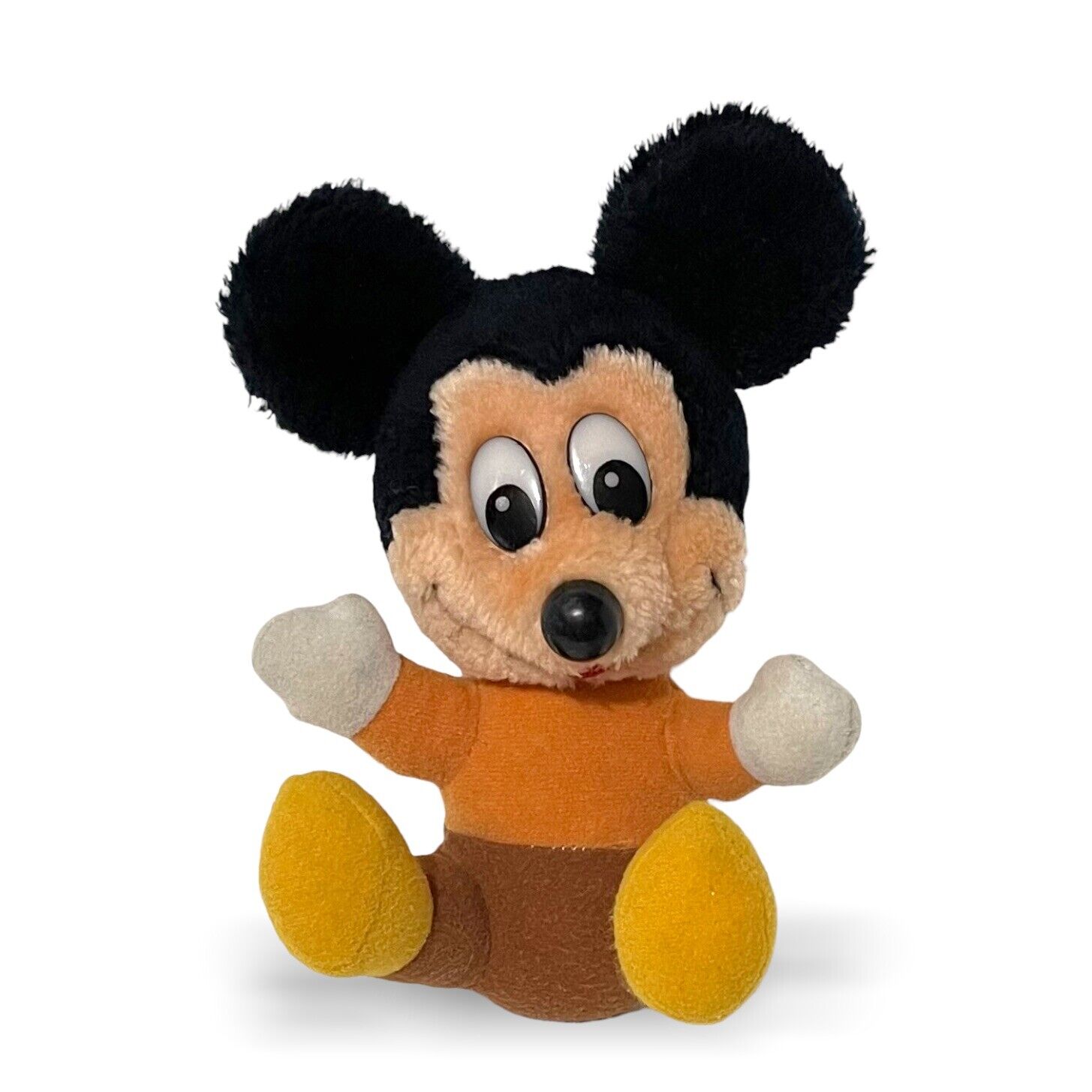 Vintage Mickeys Christmas Carol Mickey Mouse Plush Stuffed Animal Walt Disney 7\