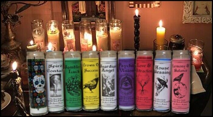Ma Marie's Psychic Vision 7-Day Ritual Spell Conjure Candles