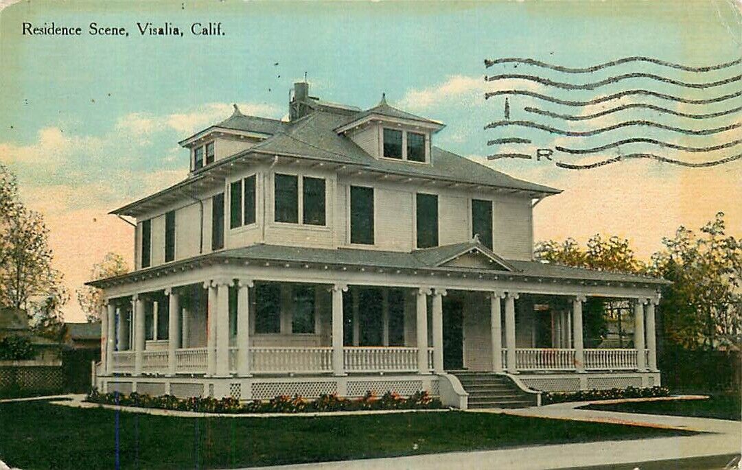 Postcard House / Architecture Collection #4722 - Visalia, California