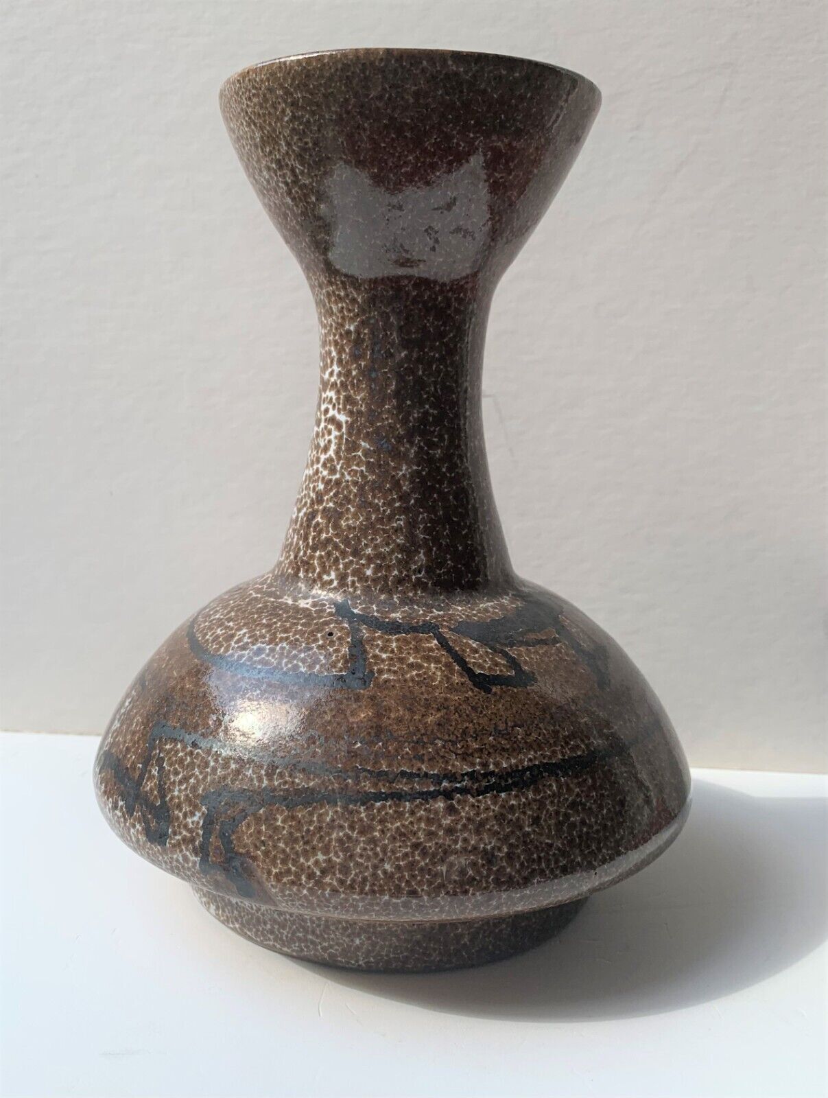 Nehemiah Azaz (israeli , b. 1923 - 2008 ) Mid Century Rare Harsa Ceramic Vase