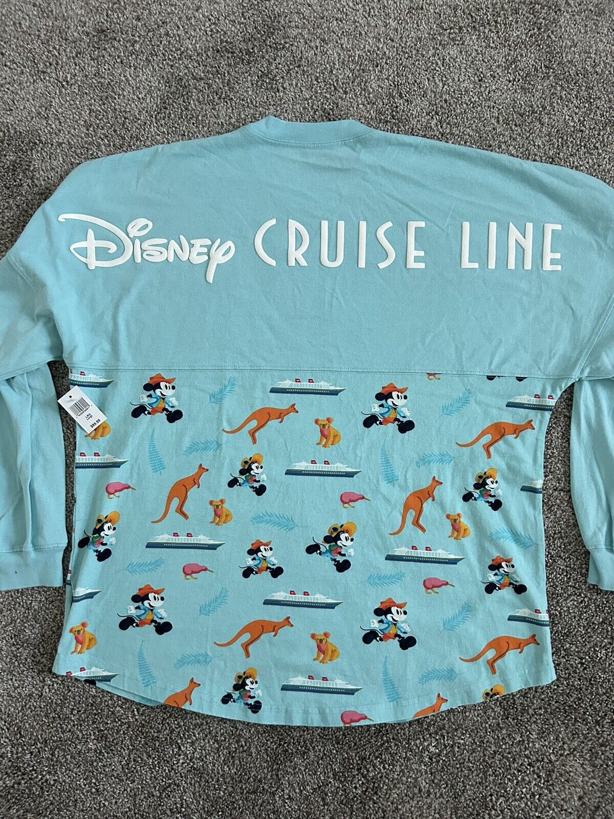 Disney Cruise Line Ship Castaway Cay Mickey Minnie Mouse Spirit Jersey Size XL