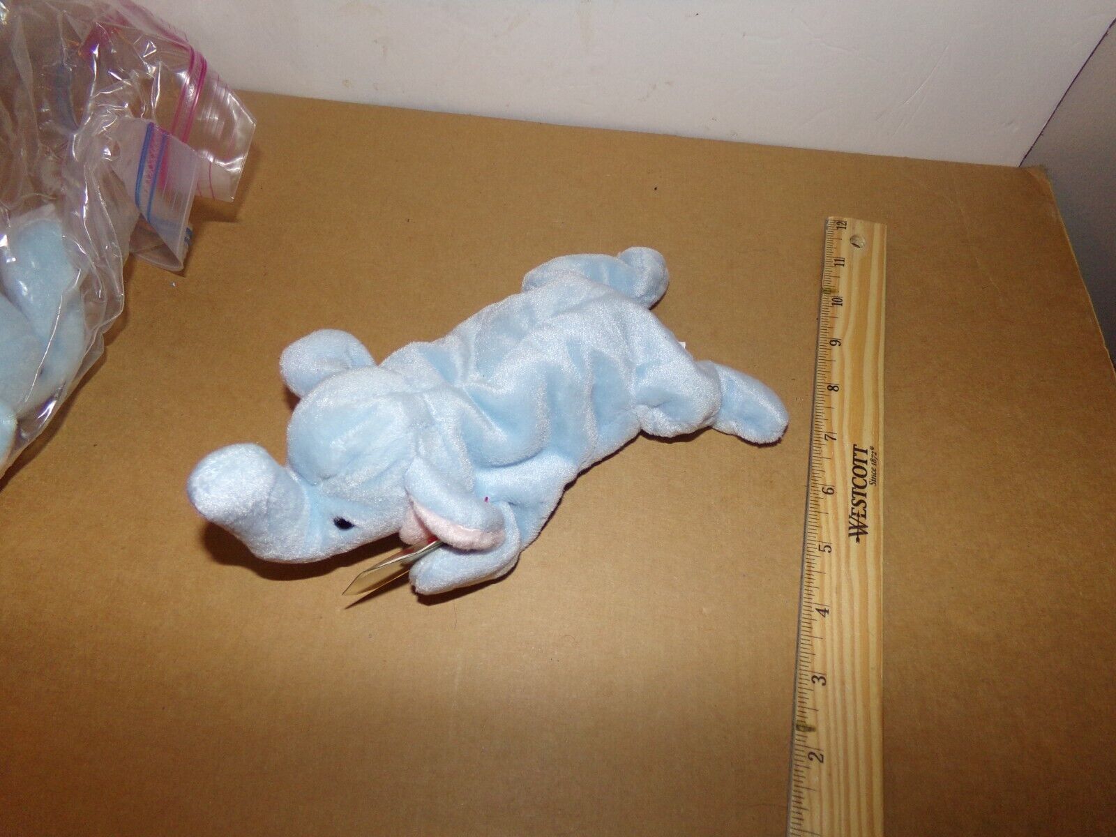 Ty Beanie Babies Peanut The Elephant - Light Blue