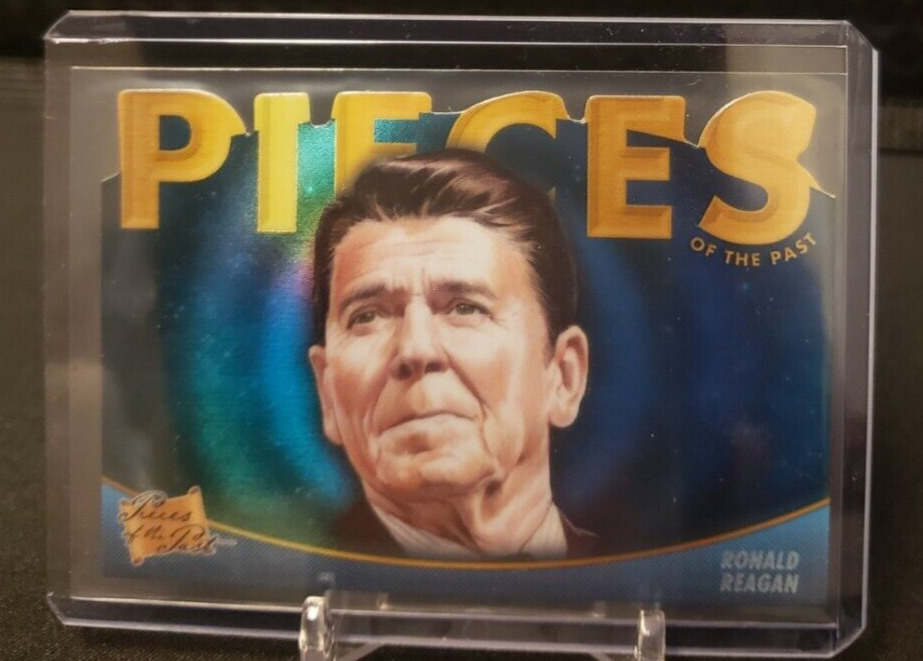 2021 PIECES OF THE PAST RONALD REAGAN BLUE DIE-CUT