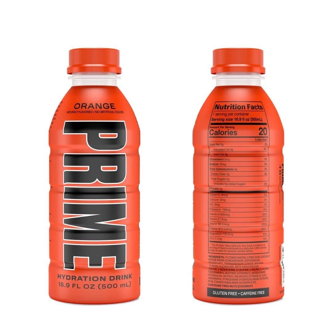 Prime Hydration Drink Orange RARE Sealed