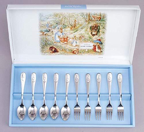 Asahi Peter Rabbit Spoon And Fork Set Of 10 Pn-13 Japan Tableware