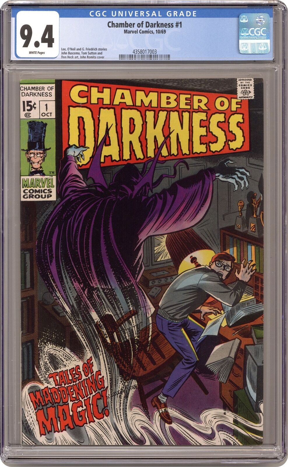 Chamber of Darkness #1 CGC 9.4 1969 4358017003