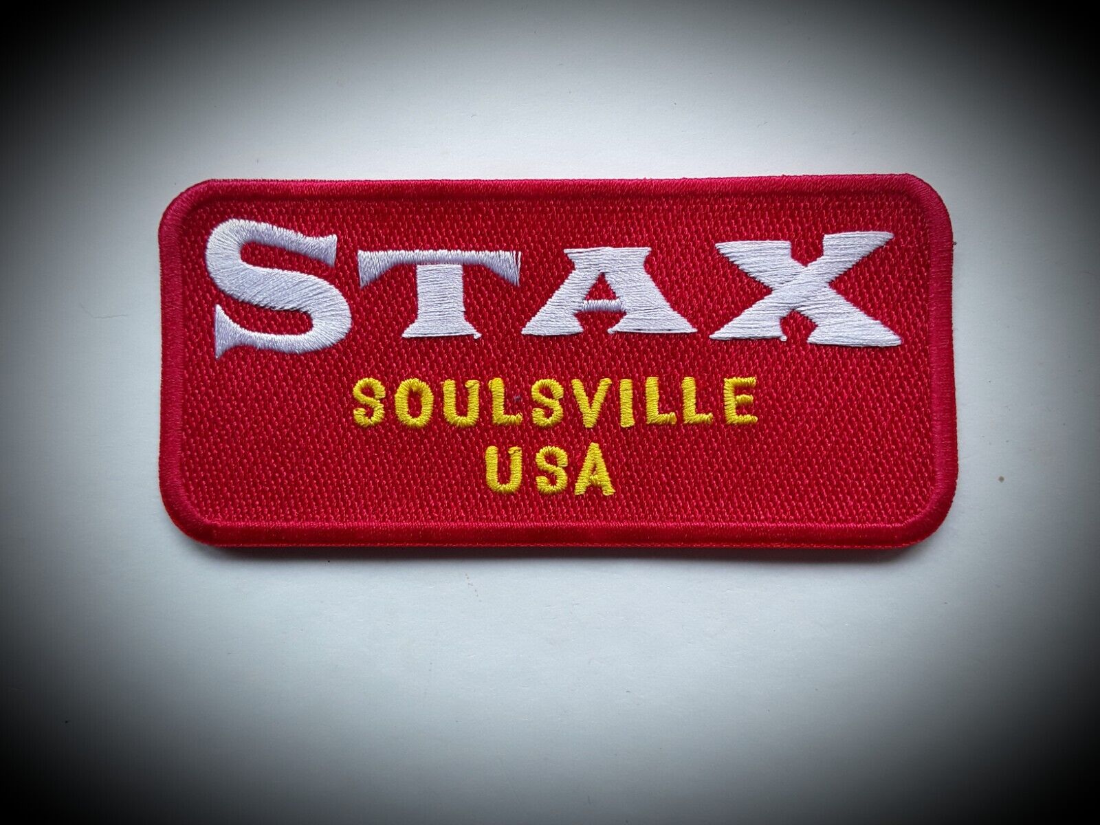 STAX AMERICAN RECORD LABEL SOUL GOSPEL BLUES FUNK EMBROIDERED PATCH UK SELLER 
