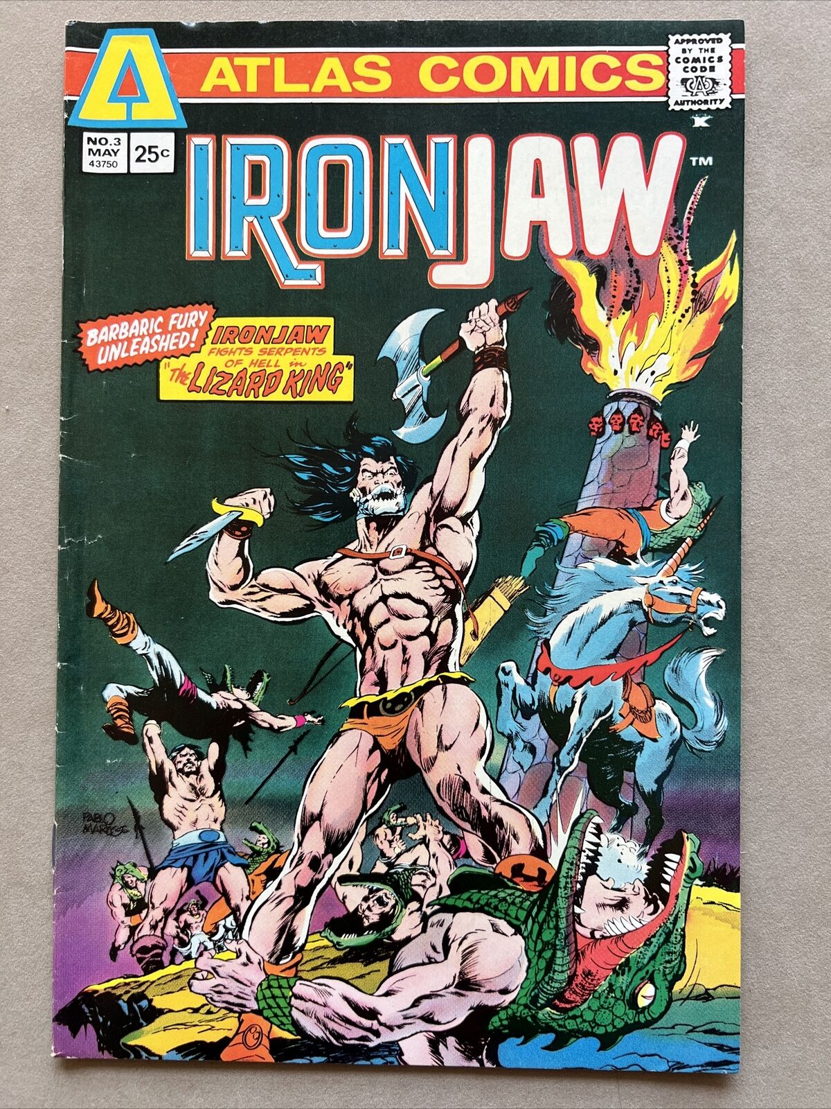 Iron Jaw #3 Atlas/Seaboard Bronze Age (1975)