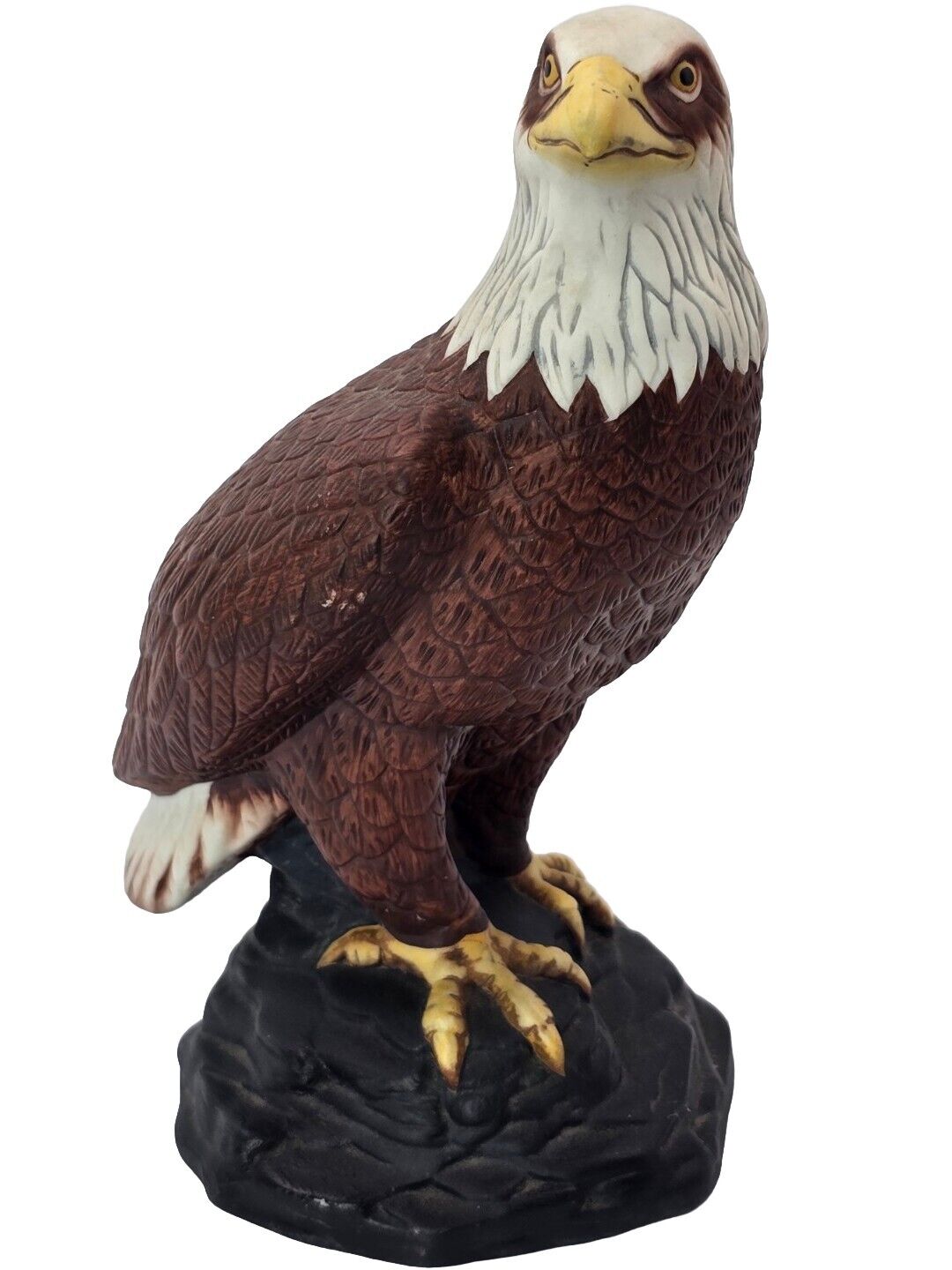 Avon Bald Eagle Porcelain Statue Pride of America Handcrafted in 1982 Vintage 8\