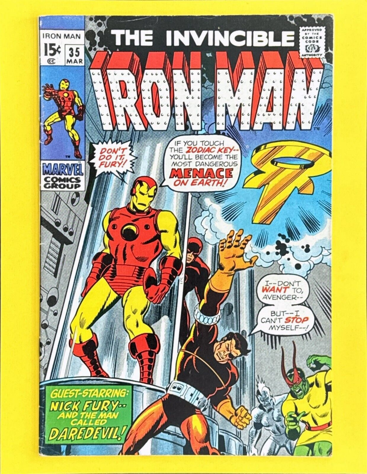 The Invincible Iron Man #35: Dry Cleaned: Pressed: Bagged: Boarded FN-VF 7.0