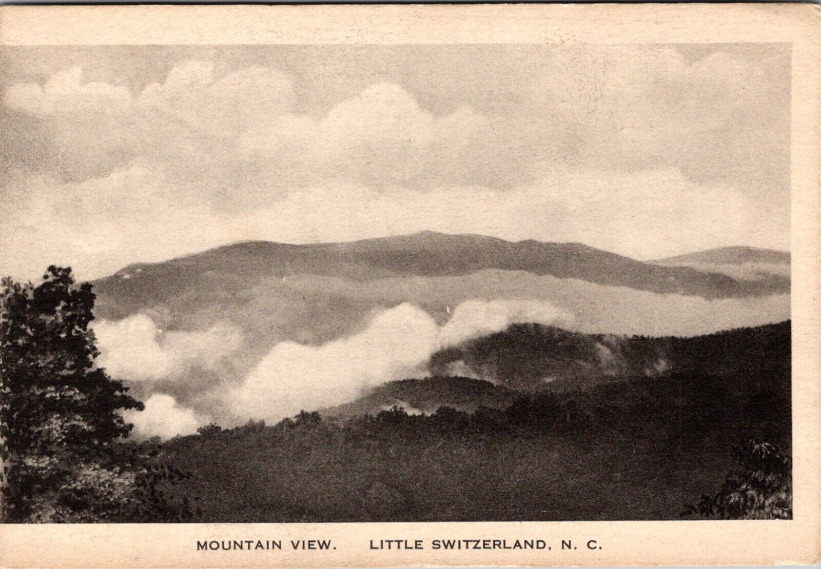 Little Switzerland, NC Mountain View Vintage Postcard I723