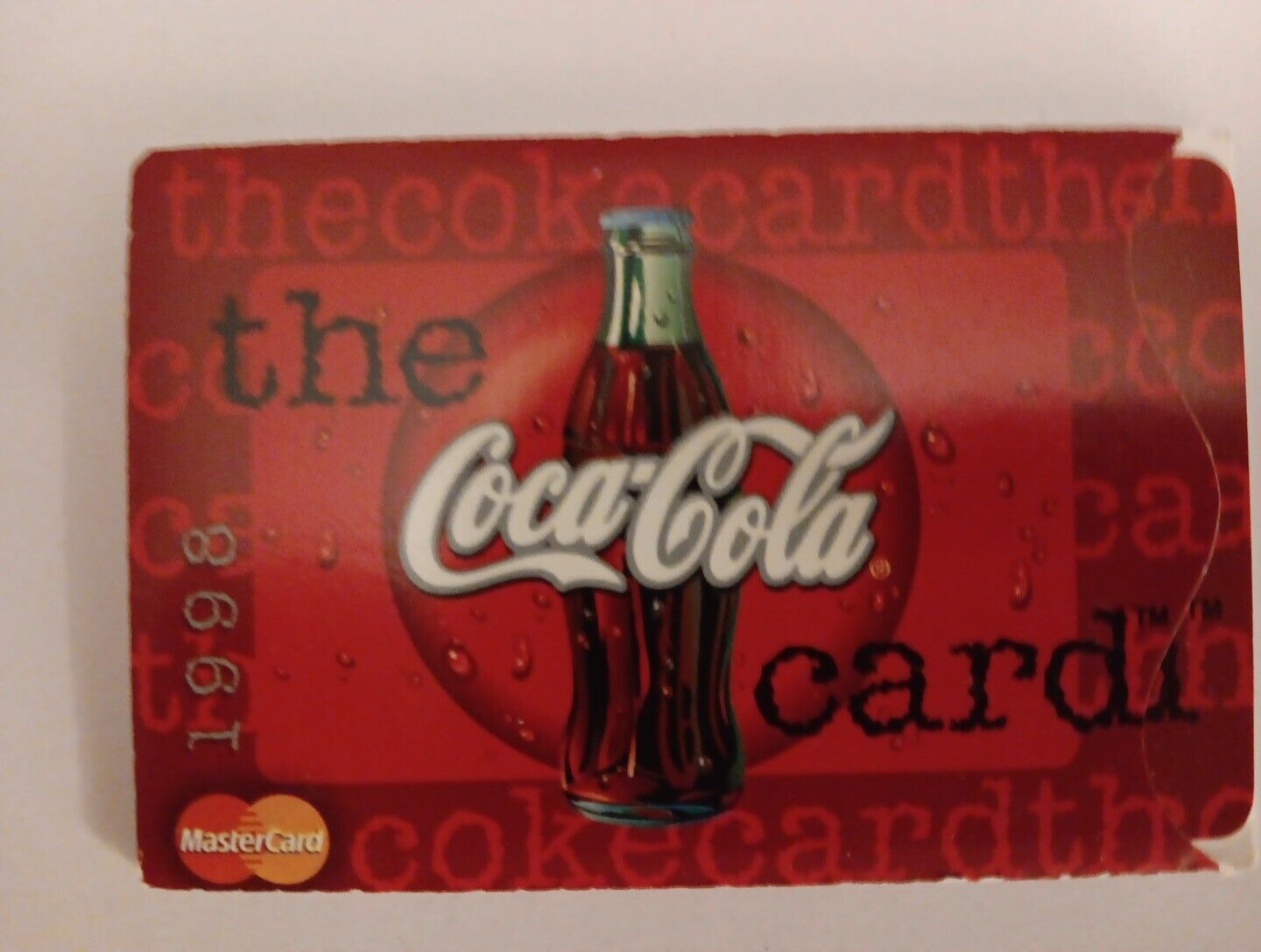 VINTAGE 1998 'the Coca~Cola card given out in IL Very Collectible ,vintage