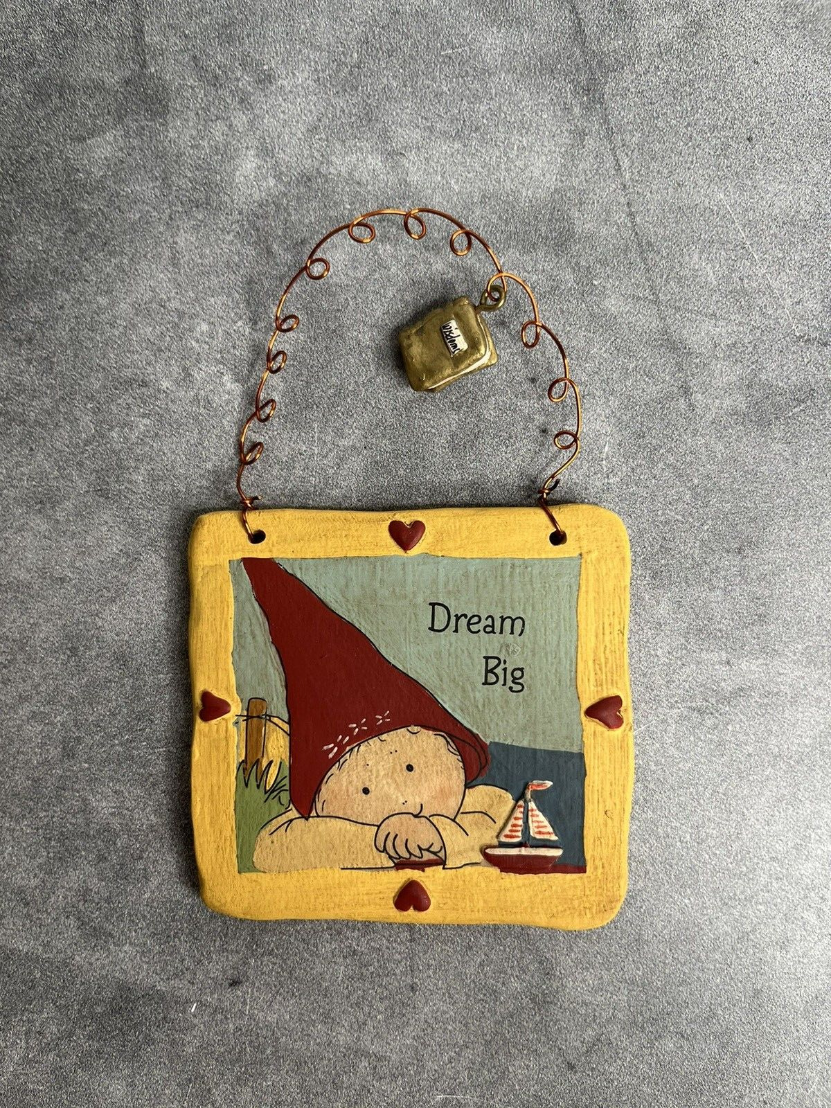 Gnomy’s Diaries By Annekabouke 3x3 Decorative Tile Dream Big