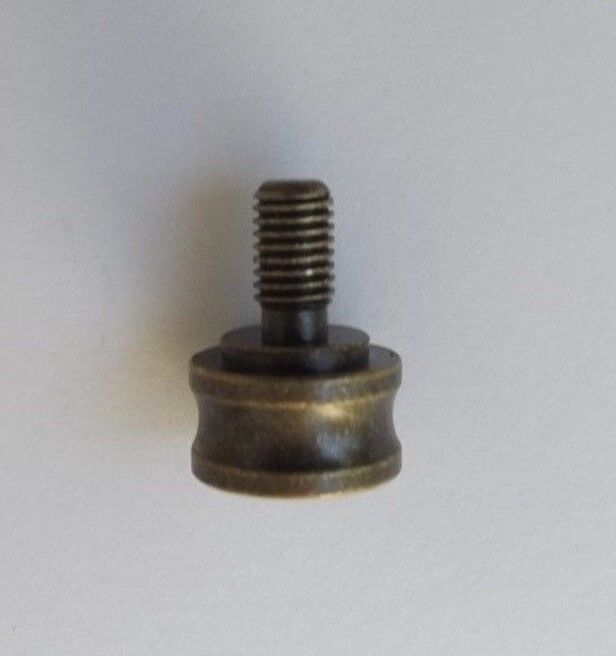 LAMP FINIAL ADAPTER ANTIQUE BRASS 1/8F TO 1/4-27M LAMP PART NEW 55637J