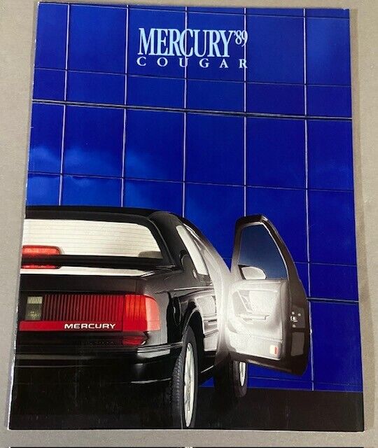 1989 Mercury Cougar 24-page Original Car Sales Brochure  XR7 XR-7