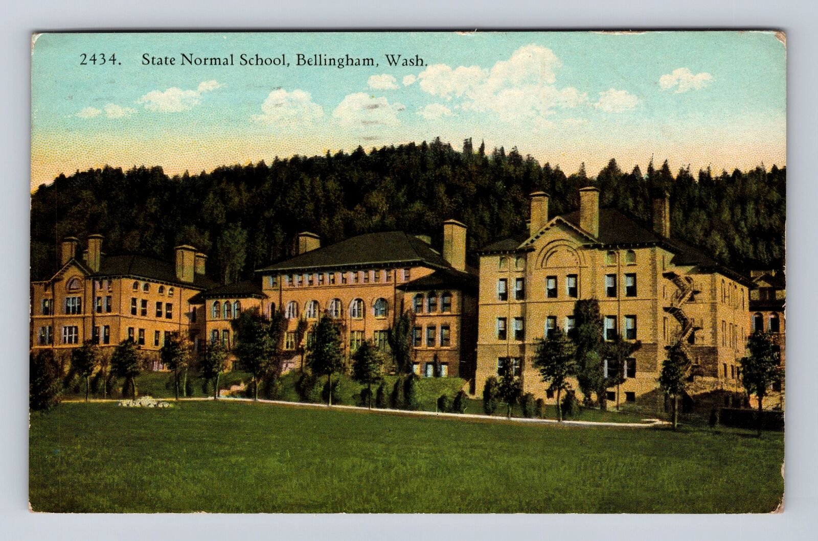 Bellingham WA-Washington, State Normal School, Antique Vintage Souvenir Postcard