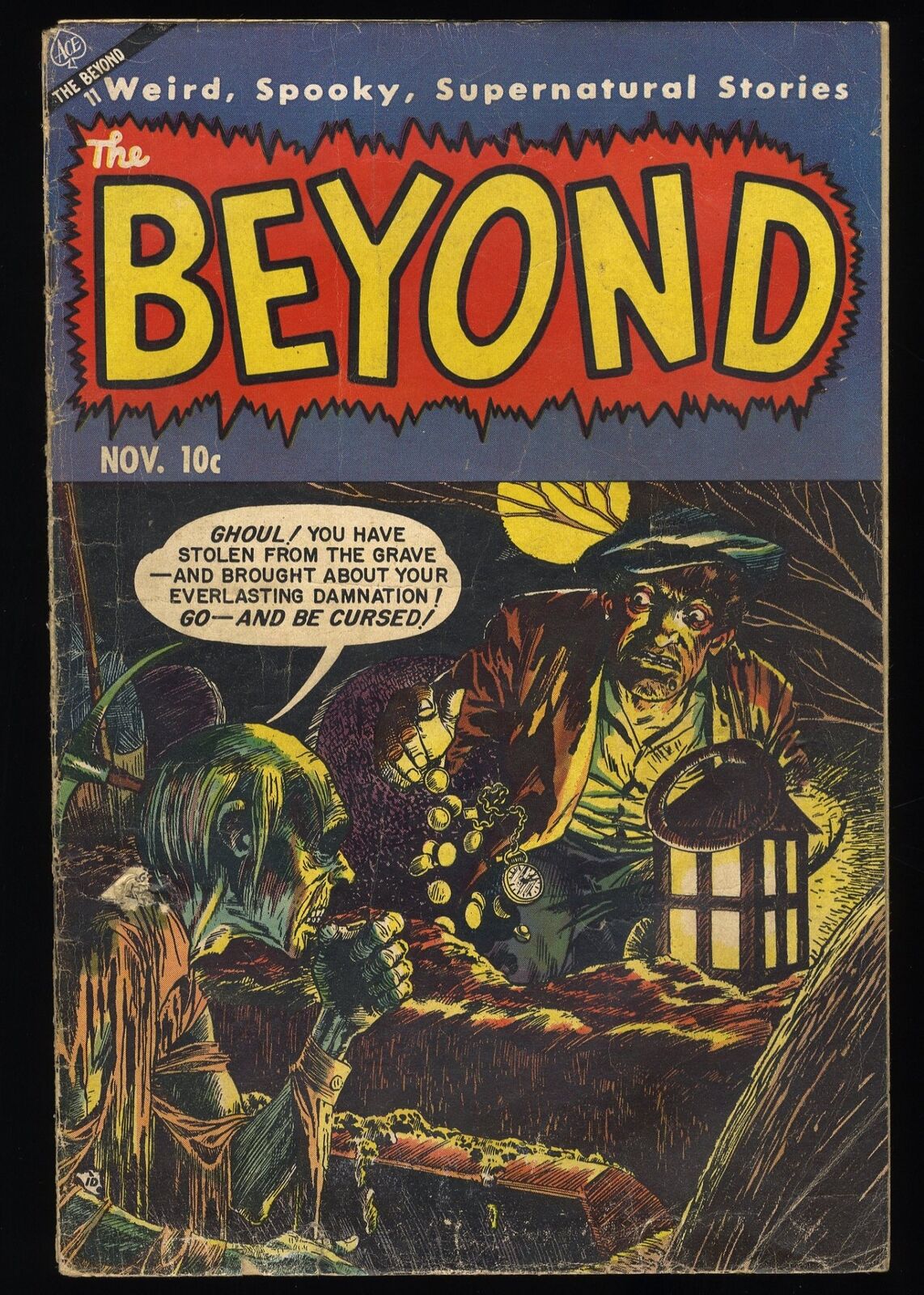 Beyond #23 GD+ 2.5 Pre-Code Horror McLaughlin Art Ace Magazines 1953