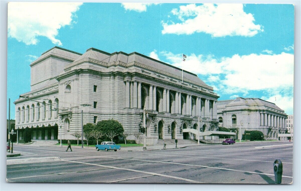 Postcard Municipal Opera House, San Francisco CA G121