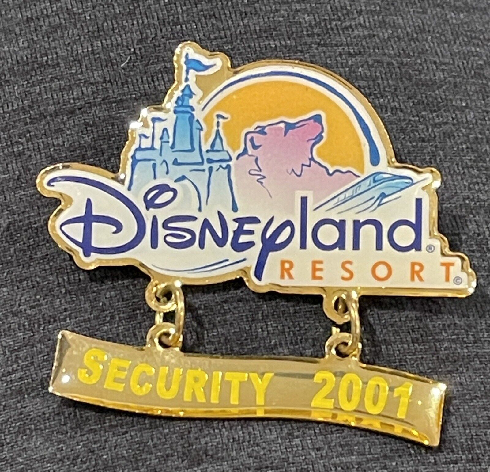 RARE DLR Disneyland Resort Security 2001 Disney Pin