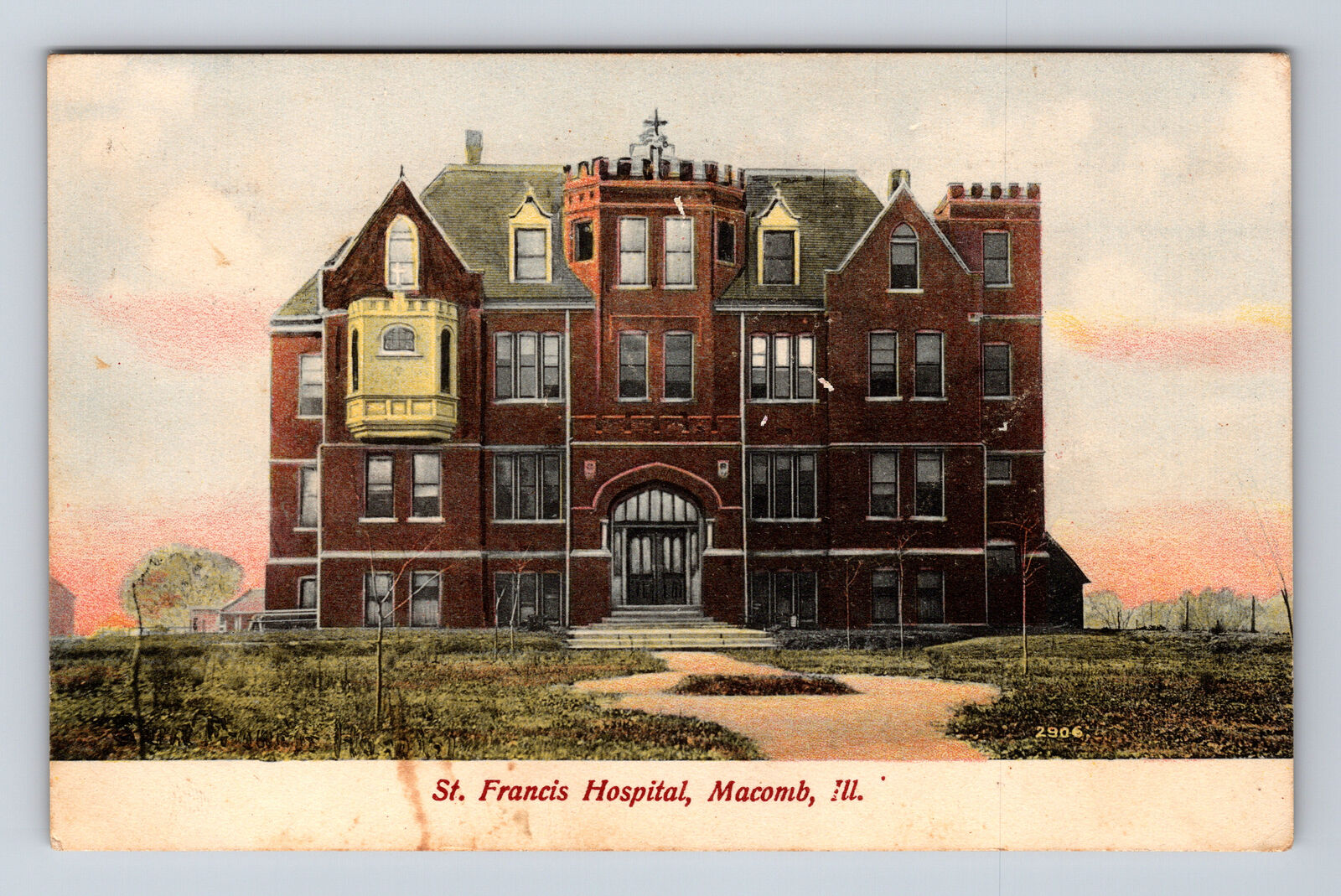 St. Francis Hospital Macomb IL HP Zabren Postcard