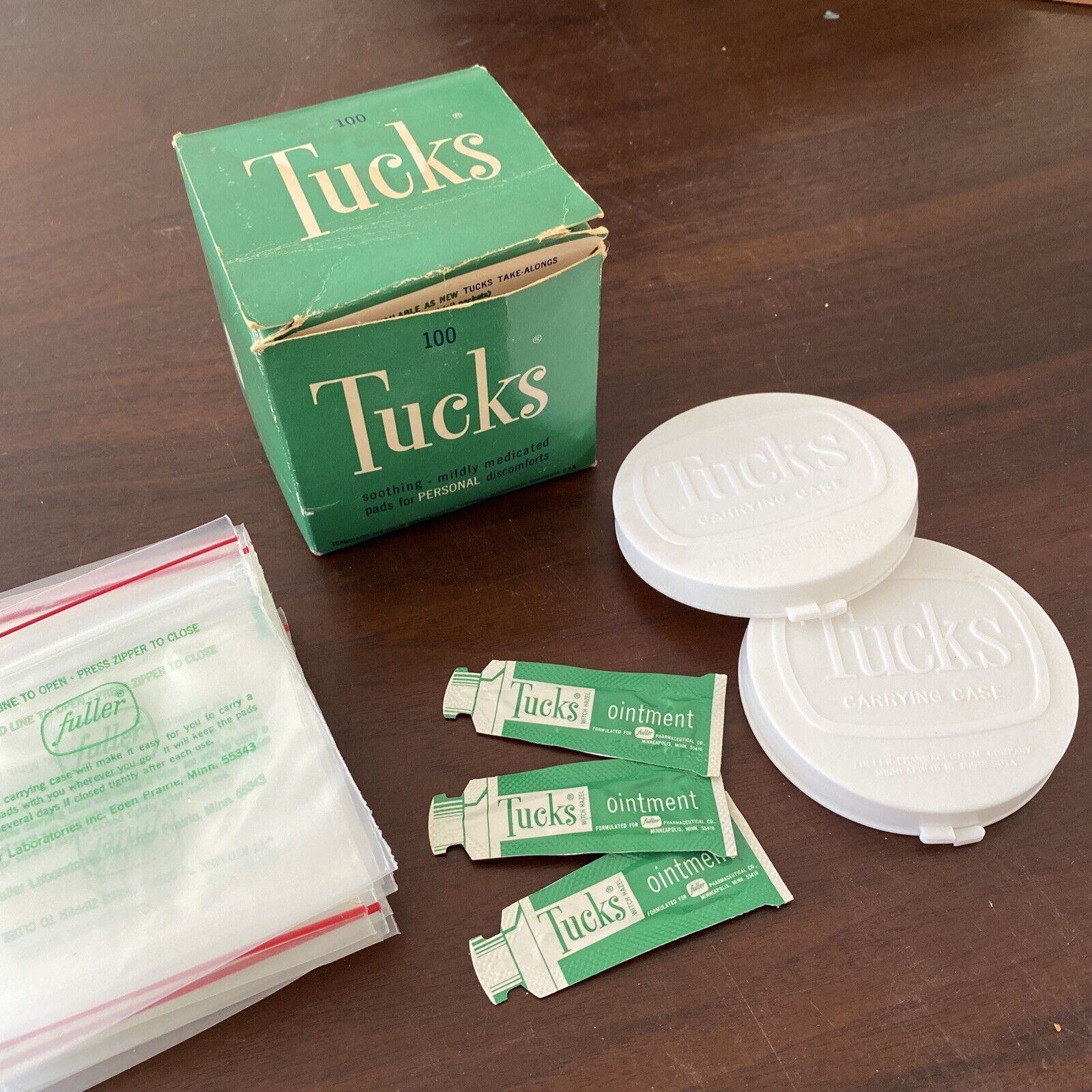 Vintage 60s Tucks Medicated Wipes Packaging Only