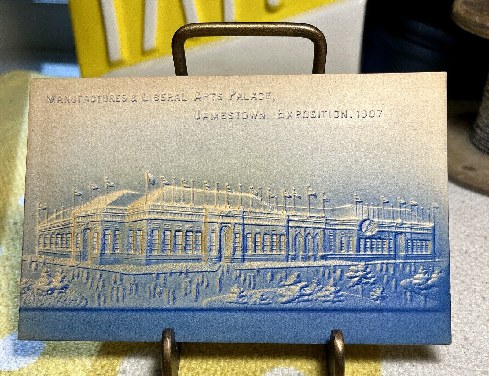 ATQ 1907 Jamestown Exposition Embossed Postcard UNUSED Palace Building NICE