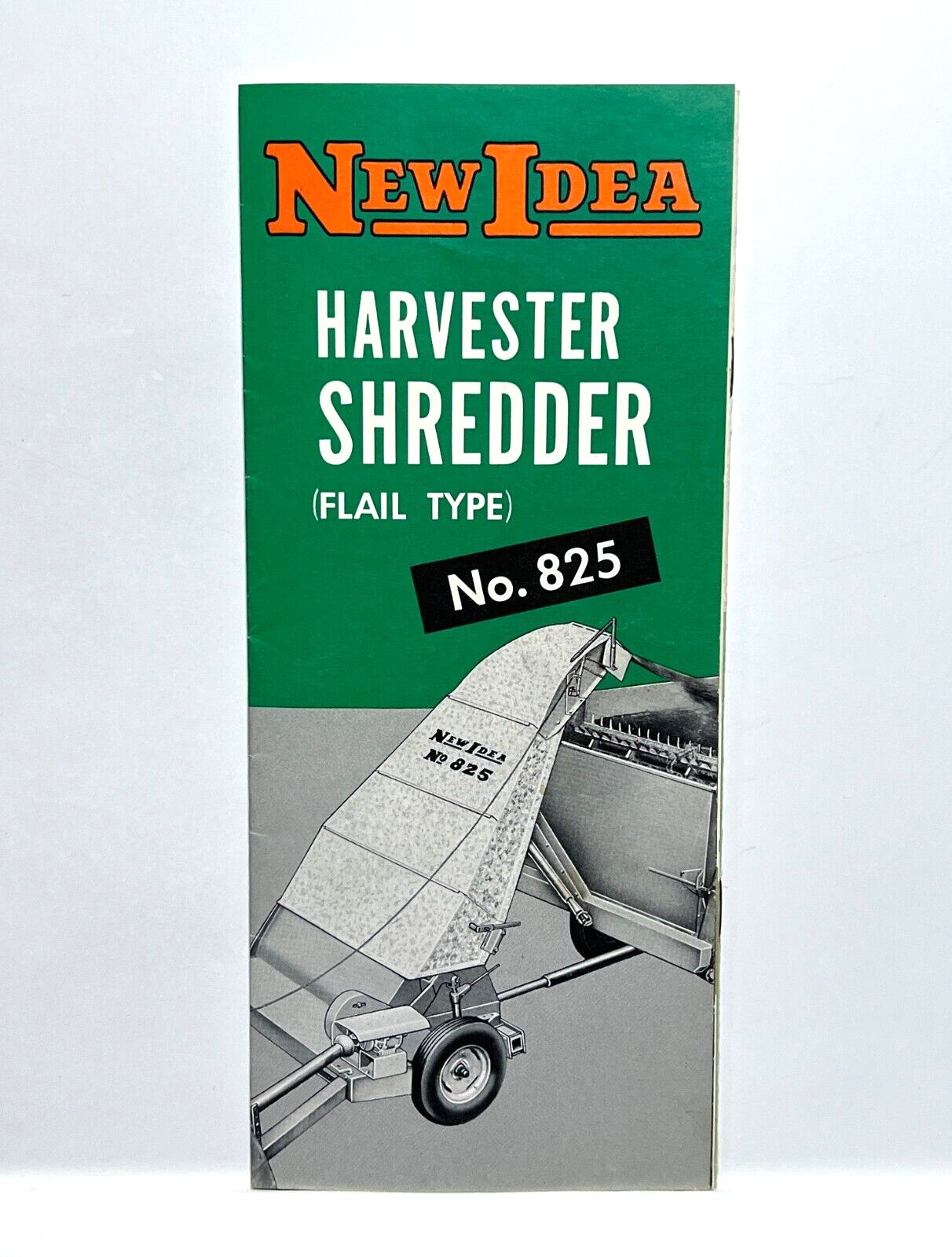 Vintage Avco New Idea Harvester Shredder Flail Type No 825 Folded Paper Brochure