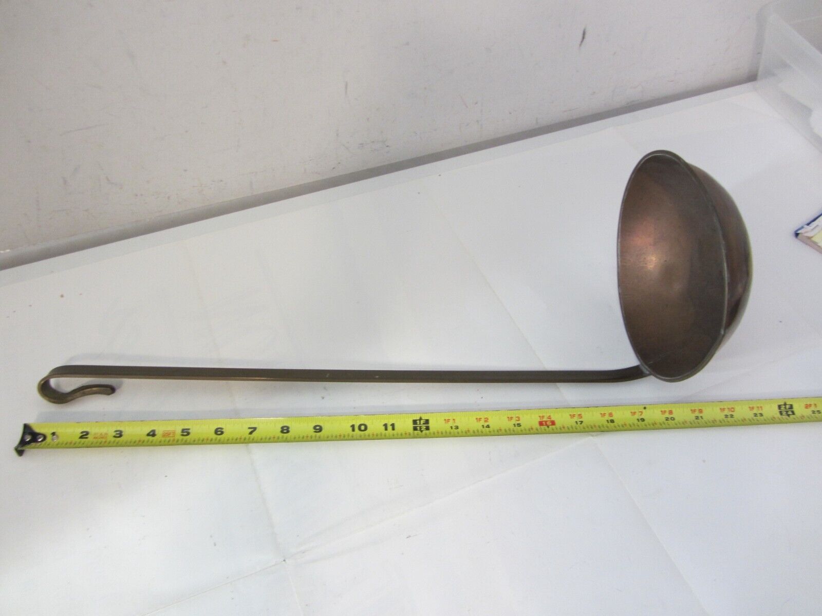 large Brass Ladle huge 2 ft long copper metal dipper 7\