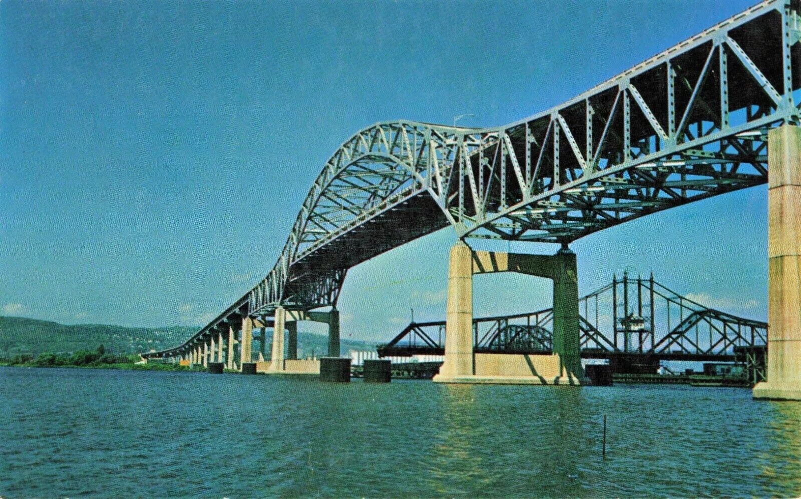 Duluth-Superior High Bridge - Duluth Minnesota Wisconsin MI WI - Postcard