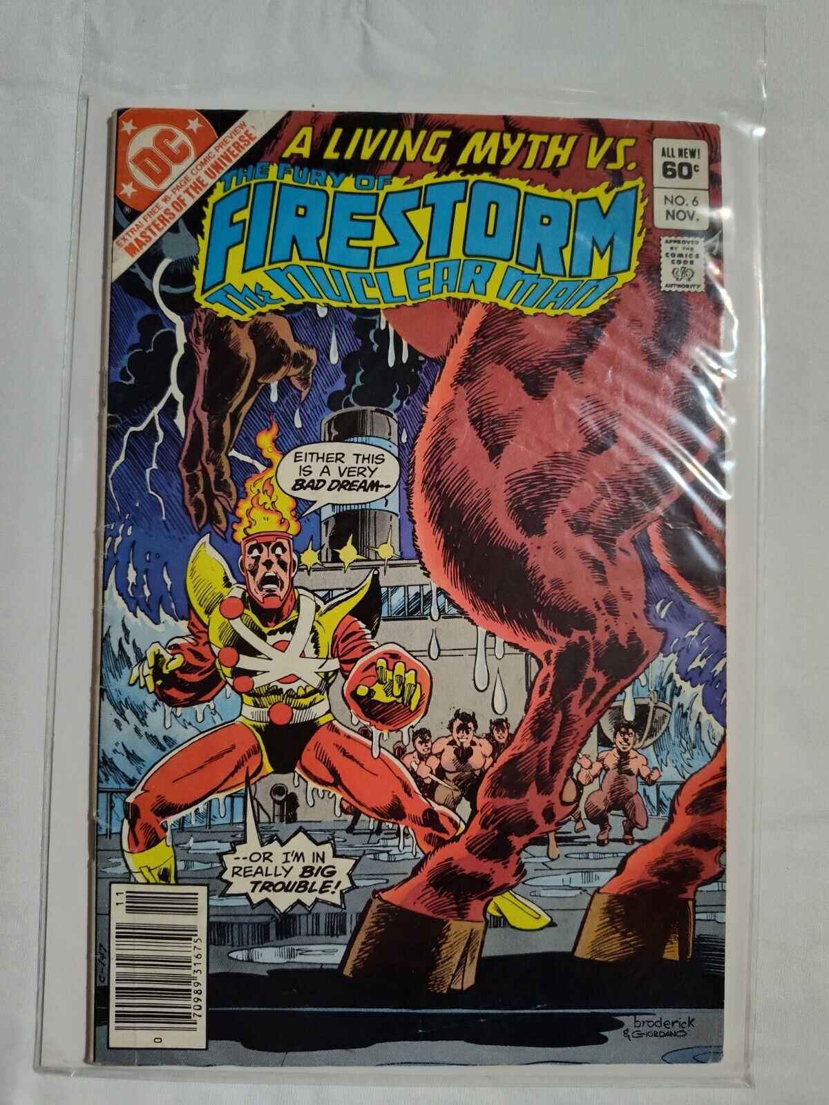 The Fury of Firestorm, The Nuclear Man #6 DC Comics 1982, Bagged And Boarded