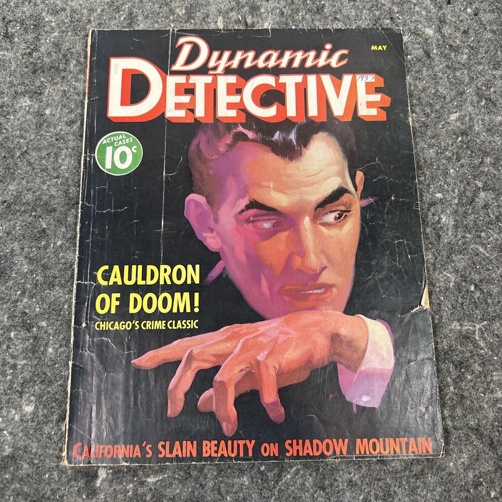 Dynamic Detective Magazine May 1937- Cauldron of Doom