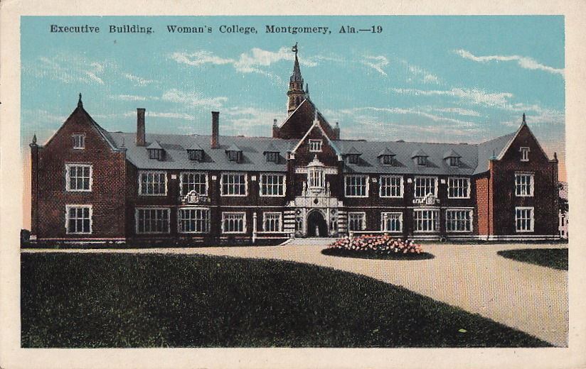  Postcard Executive Building Woman\'s College Montgomery AL 