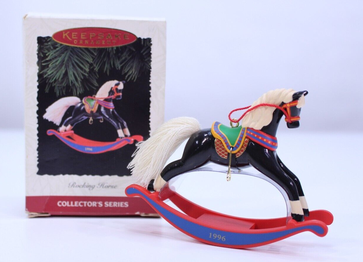 VTG Hallmark Keepsake Ornament Rocking Horse BOX Sixteenth 16th in Series 1996