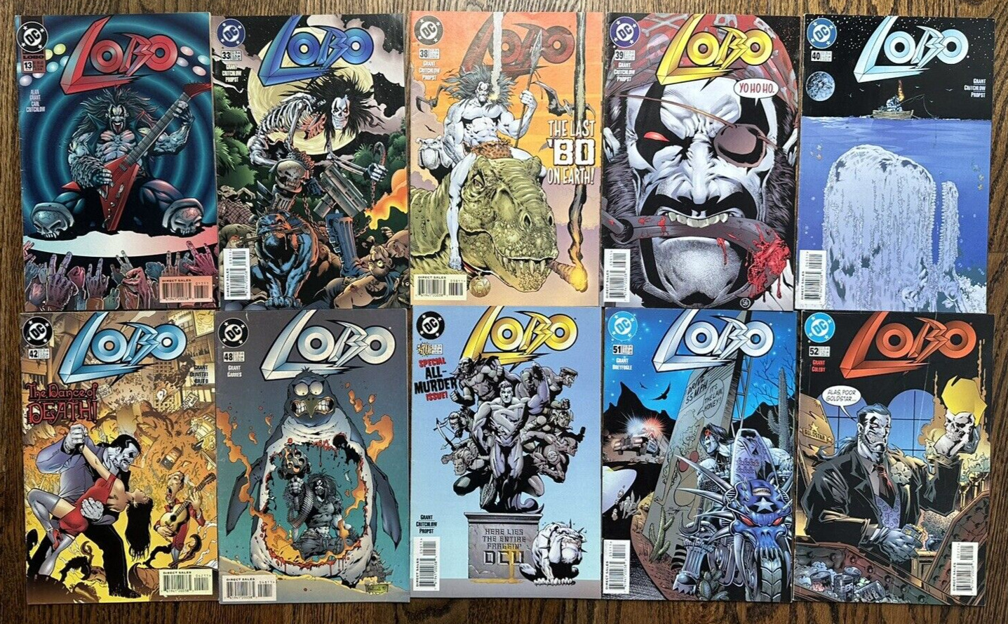 Lobo DC Comics 1995-1998 13 33 38 39 40 42 48 50 51 52 Lof of 11 Books  F+/VF-