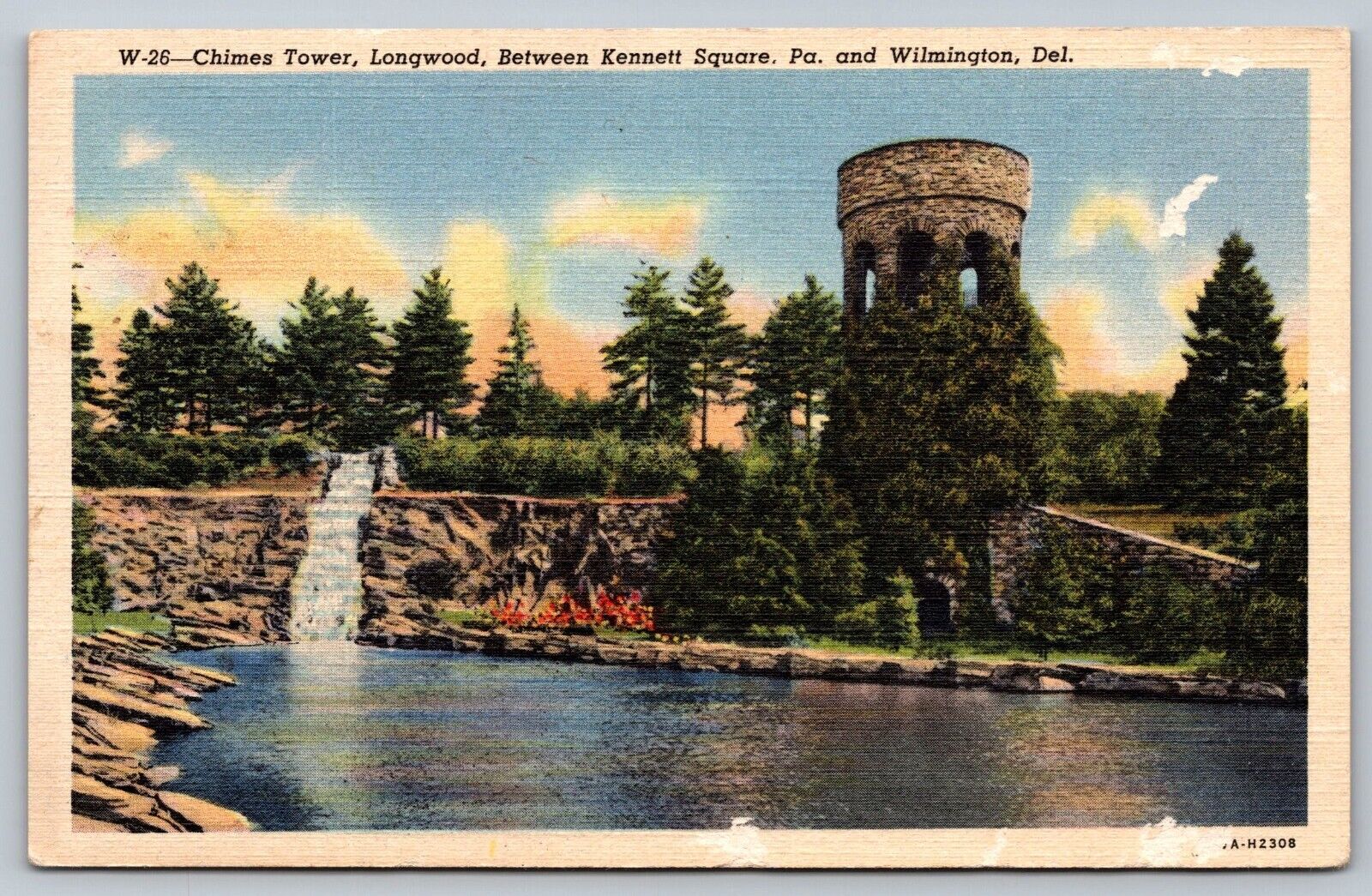Longwood Gardens PA - Chimes Tower - Kennett Square - Waterfall