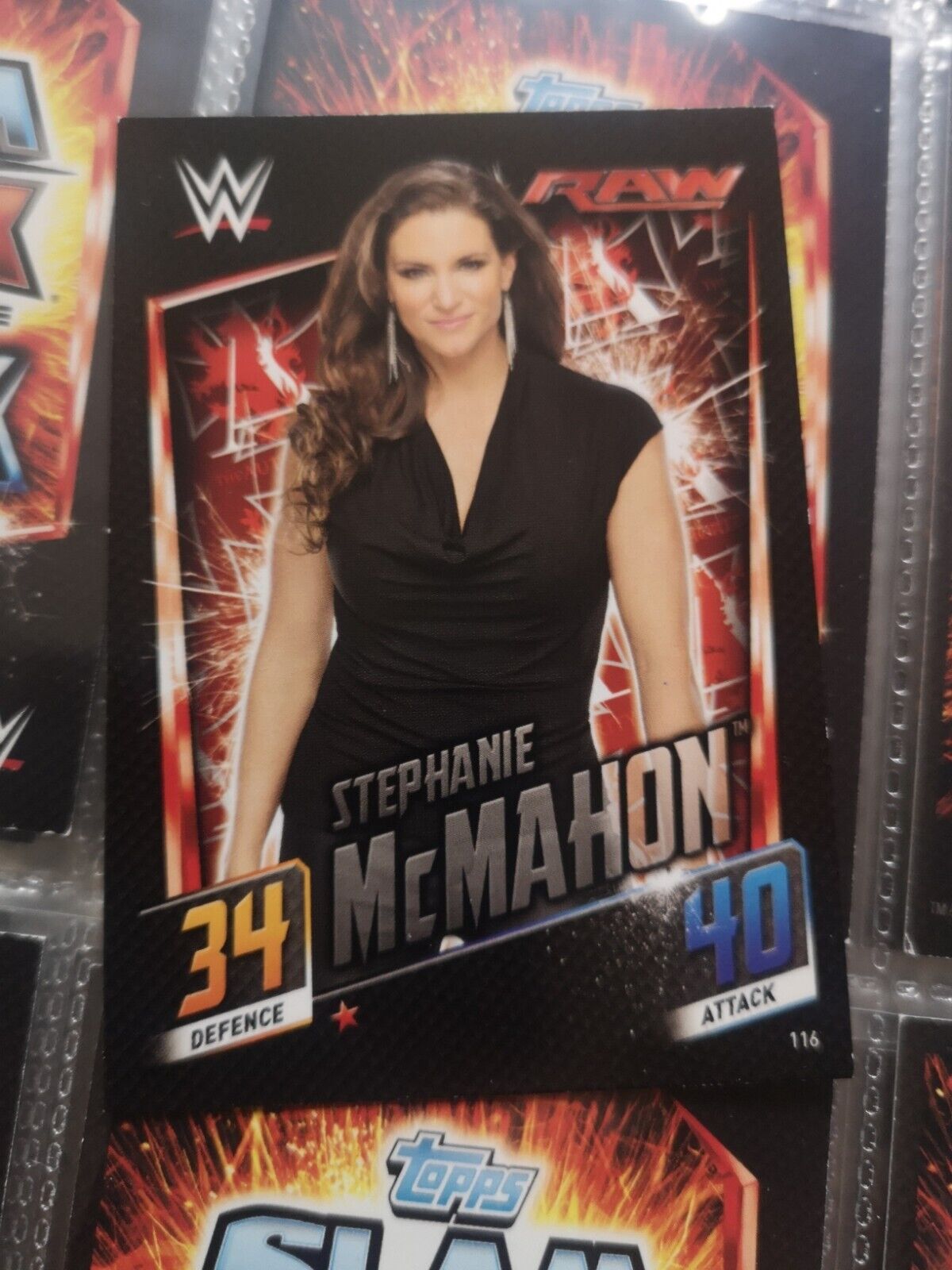 2015 Attax Topps #116 Stephanie Mcmahon Catch Slam Collection Card