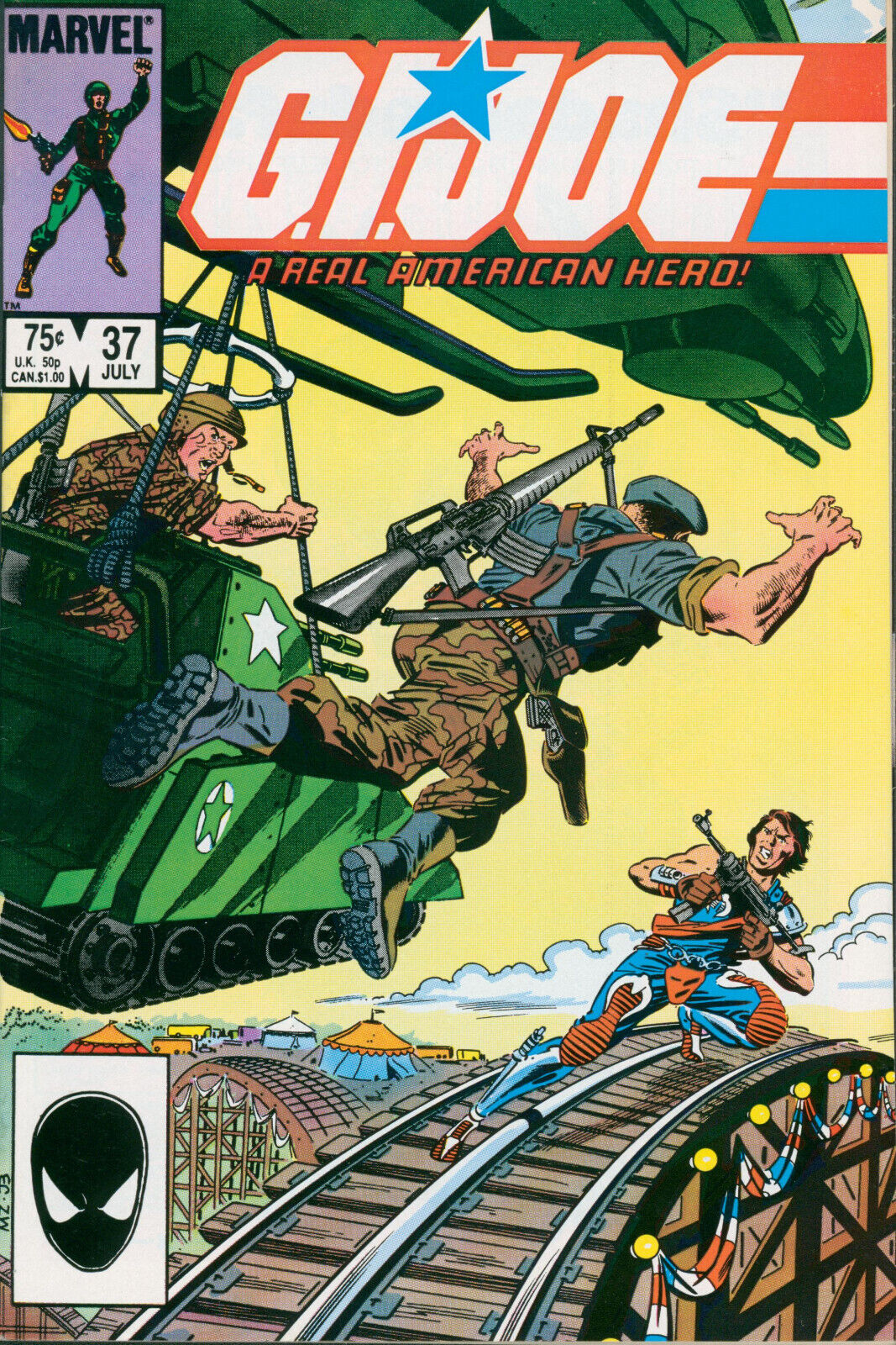G.I. Joe #37 Marvel Comics VF+ 1985 1st Flint Tomax Xamot