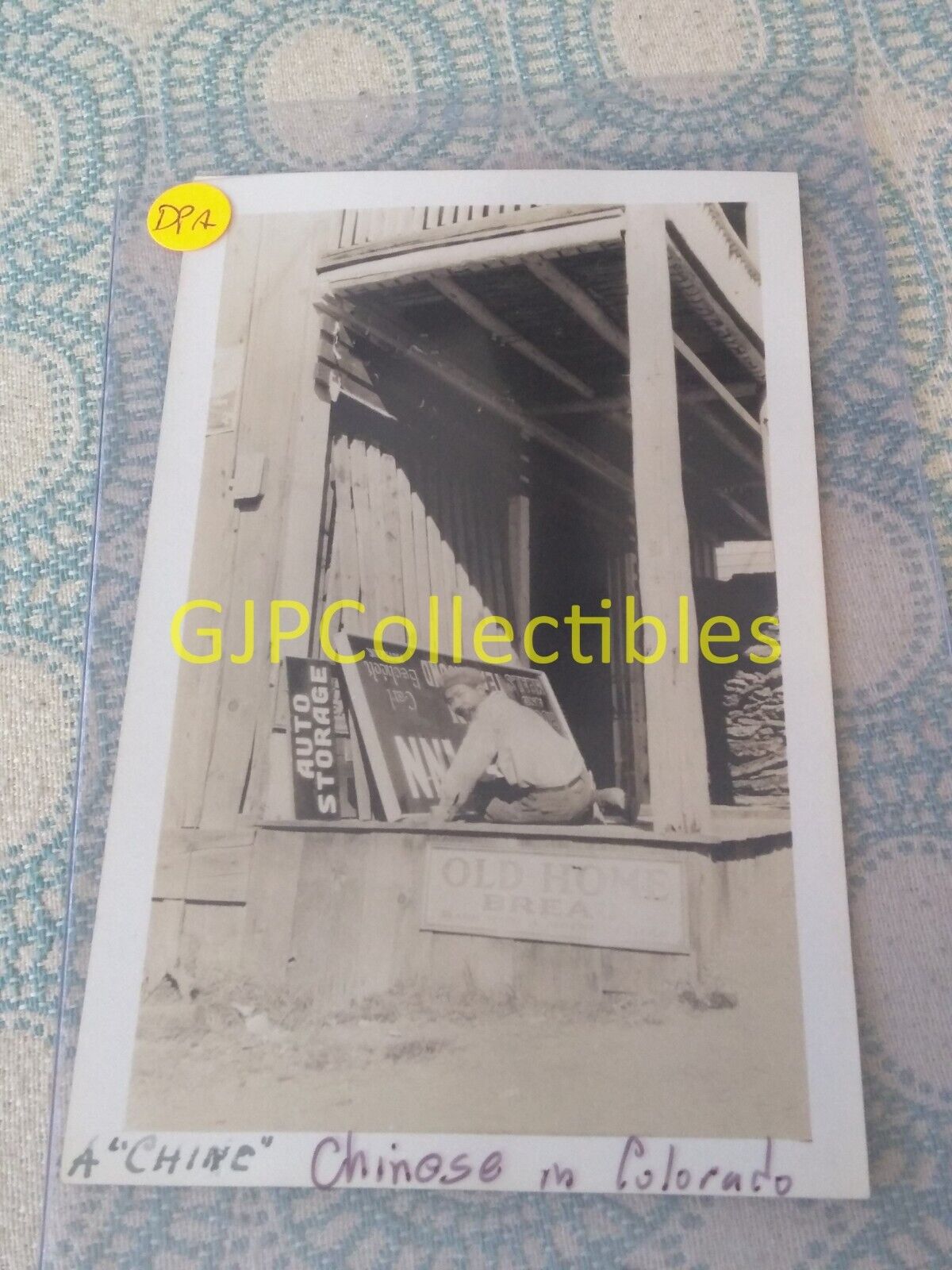 DPA VINTAGE PHOTOGRAPH Spencer Lionel Adams CHINESE LIVING IN COLORADO