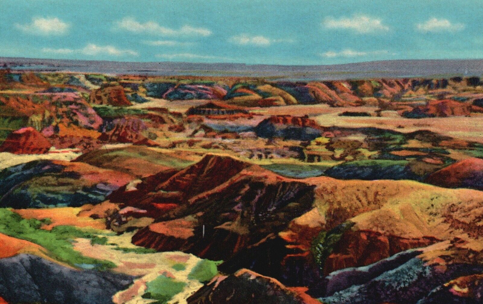 Postcard AZ Painted Desert Arizona Posted 1952 Chrome Vintage PC G2380
