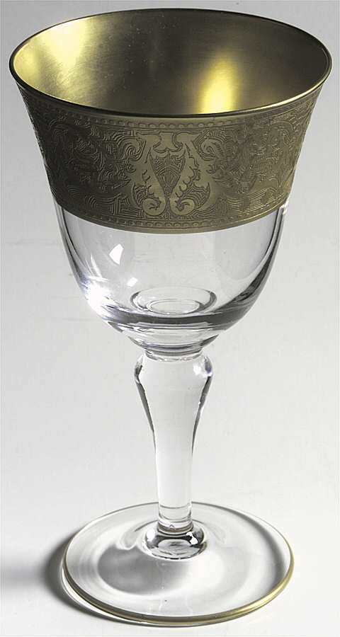 Glastonbury - Lotus Georgian Gold Water Goblet 165037