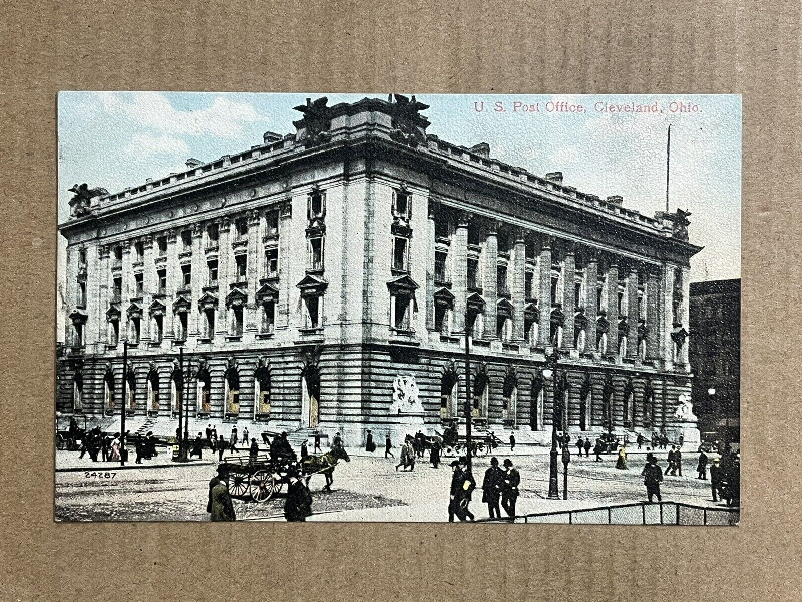 Postcard Cleveland Ohio Post Office Vintage OH PC