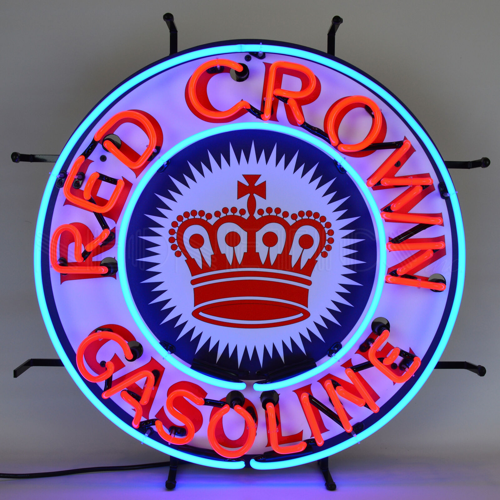Man Cave Lamp GAS - RED CROWN GASOLINE NEON SIGN