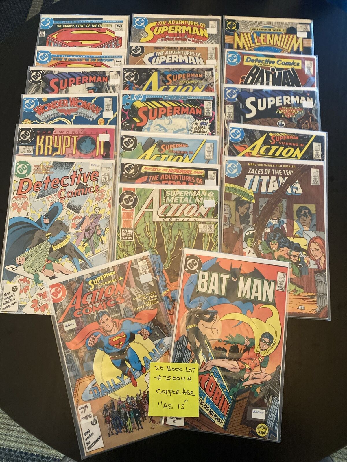DC Comics Vintage 75c / 20 Book Lot. Various Titles. **Copper Age** Lot# 75004A