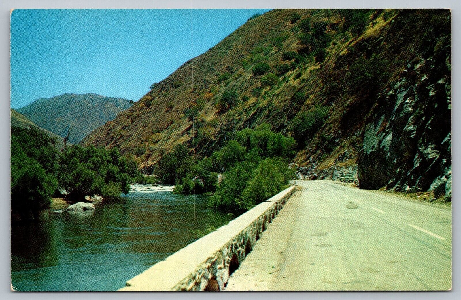 Postcard Kern River Canyon Street View  Mountain Landscape California CA 