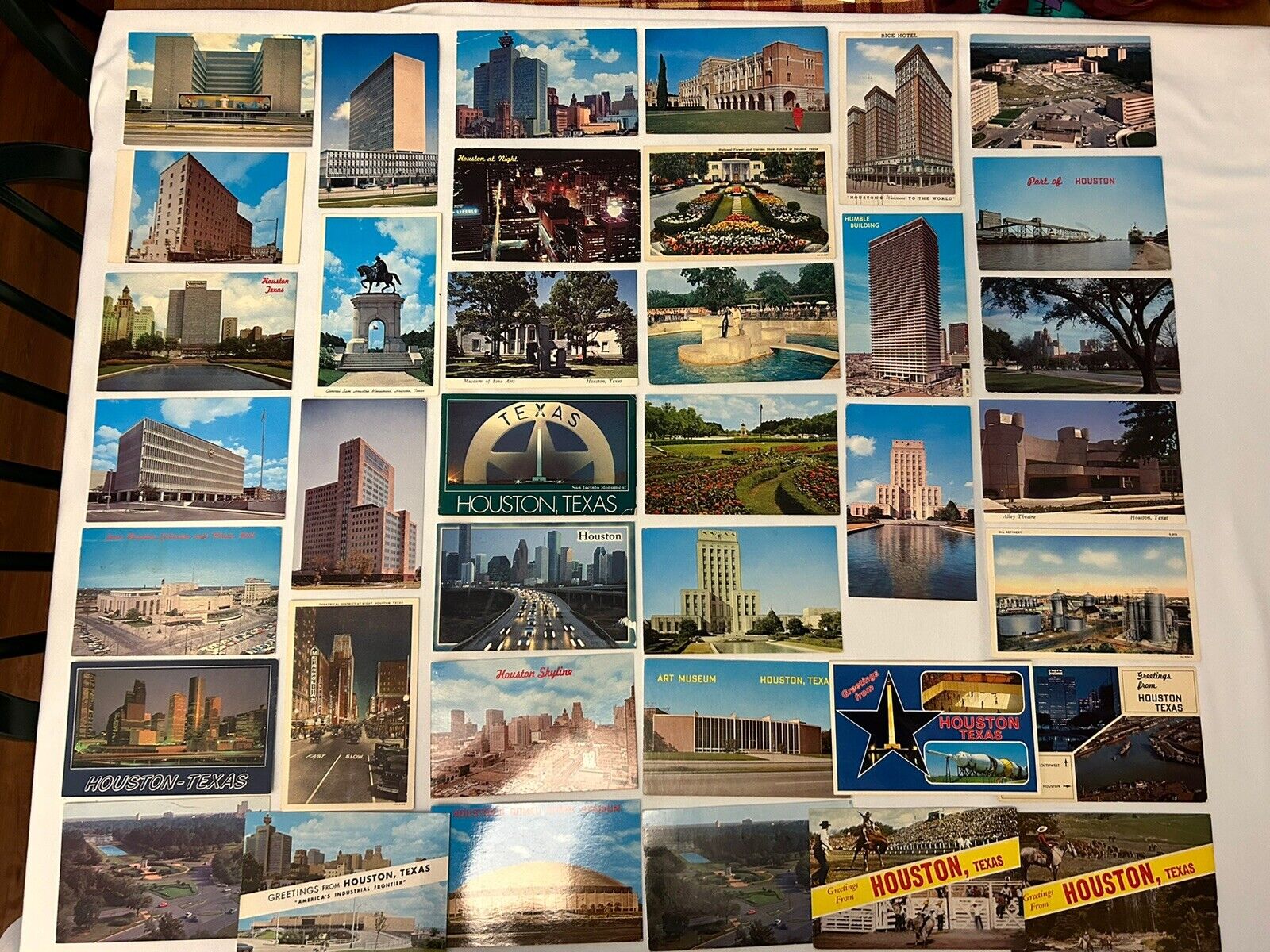 Vintage Mixed LOT of 38 Souvenir Postcards ~ Houston Texas ~ 1936 - 2005 (B)