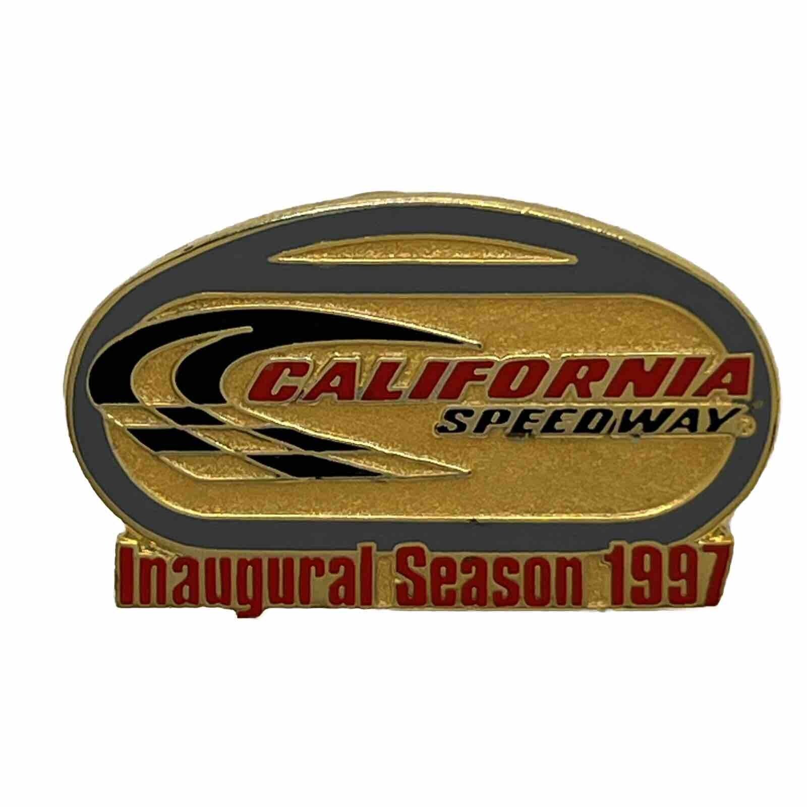 California Speedway 1997 Inaugural Season Fontana Racing NASCAR Enamel Hat Pin