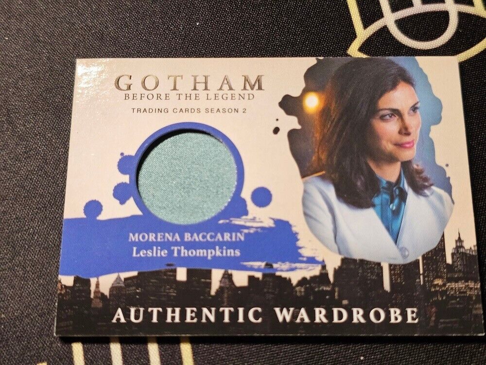 Morena Baccarin Gotham Season Two Wardrobe Card Blue swatch SSP
