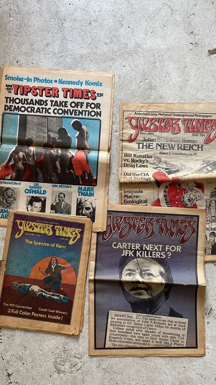Yipster Times Collection Lot 5 1970s 70s Counterculture Newspaper