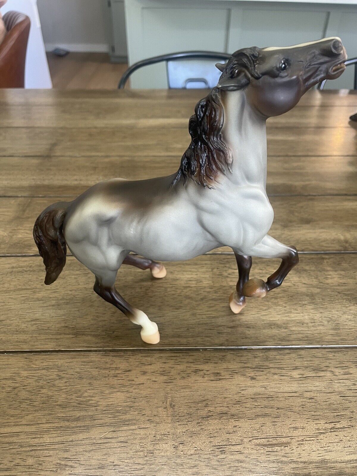 Vintage 95’ Breyer Grullo Horse Rarin’ To Go Semi Rearing Mustang No. 896 MINT