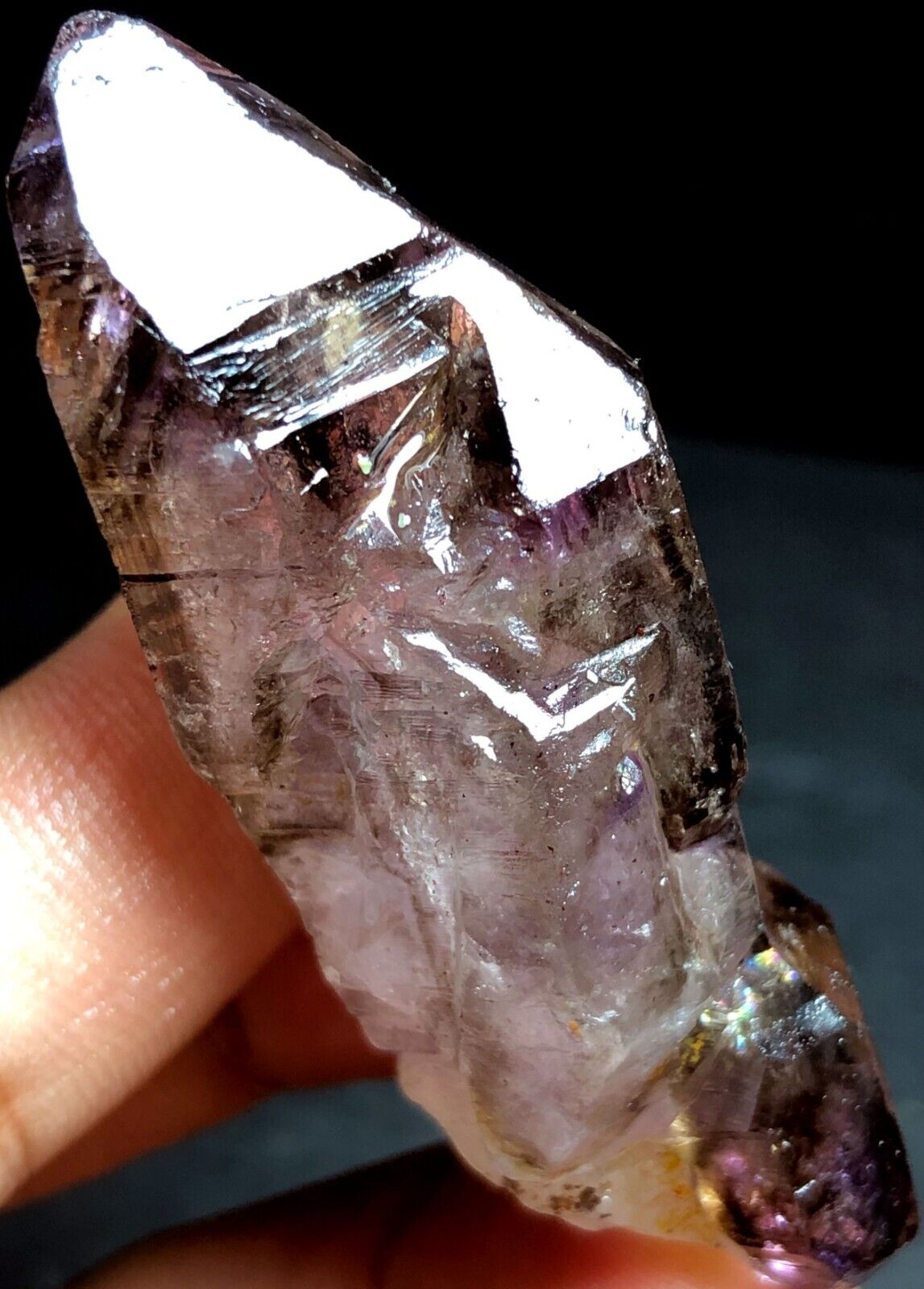 37g 1PC  Diamond Grade  Super Seven Skeletal Amethyst Quartz Crystal   k901